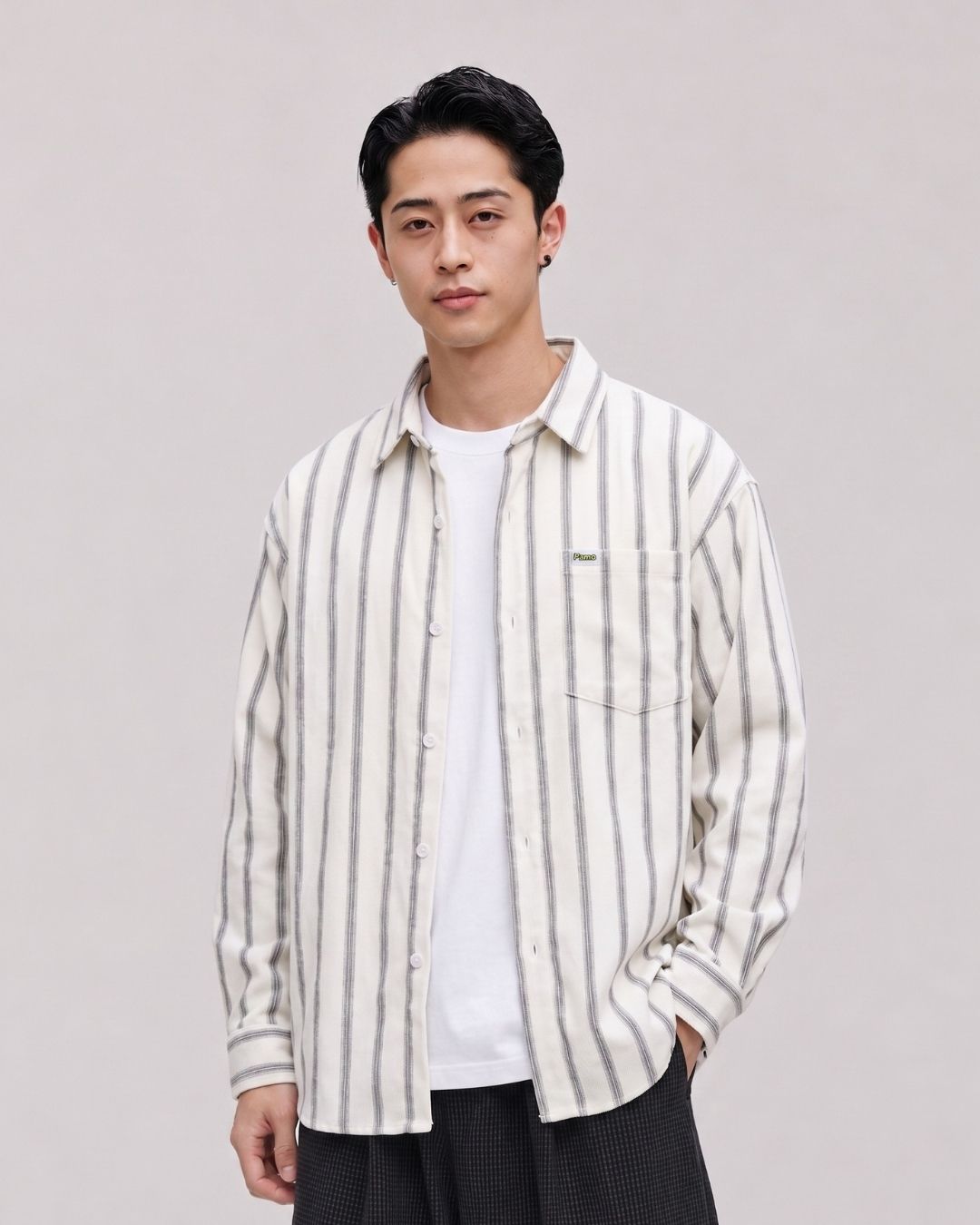 STRIPE 長袖襯衫 W1820