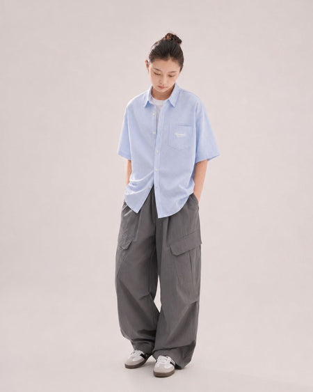 TUCK WIDE CARGO PANTS W1809