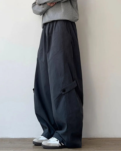 WIDE RELAXED CARGO PANTS W1805