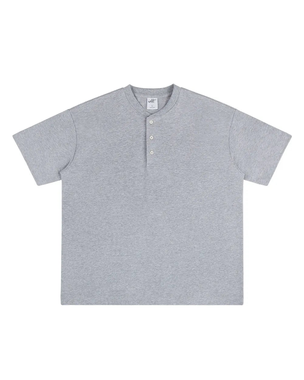 LOOSE HENLEY NECK T‑SHIRTS W1764