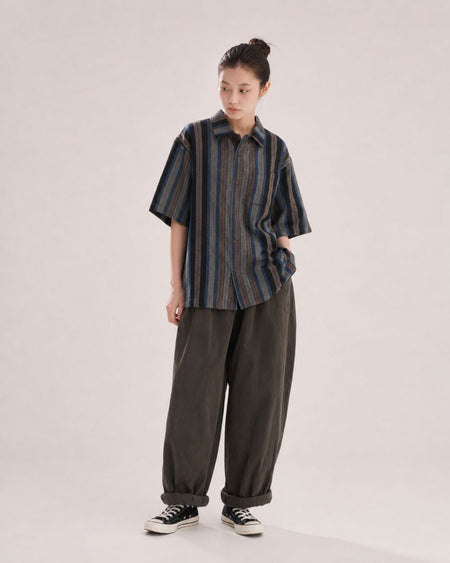 TUCK VOLUME COTTON PANTS W1759
