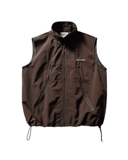 STAND COLLAR ZIP VEST W1800