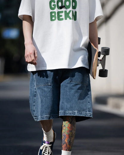 DENIM WORK EASY SHORTS W1772