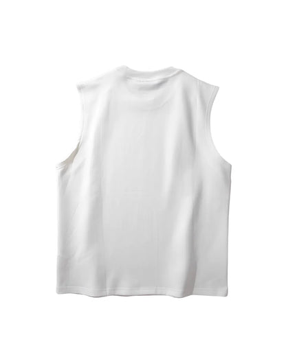 CREWNECK LOOSE TANK-TOP W1708