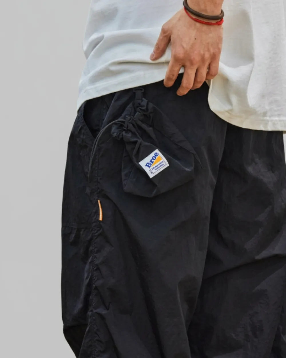NYLON PARACHUTE CARGO PANTS W1684