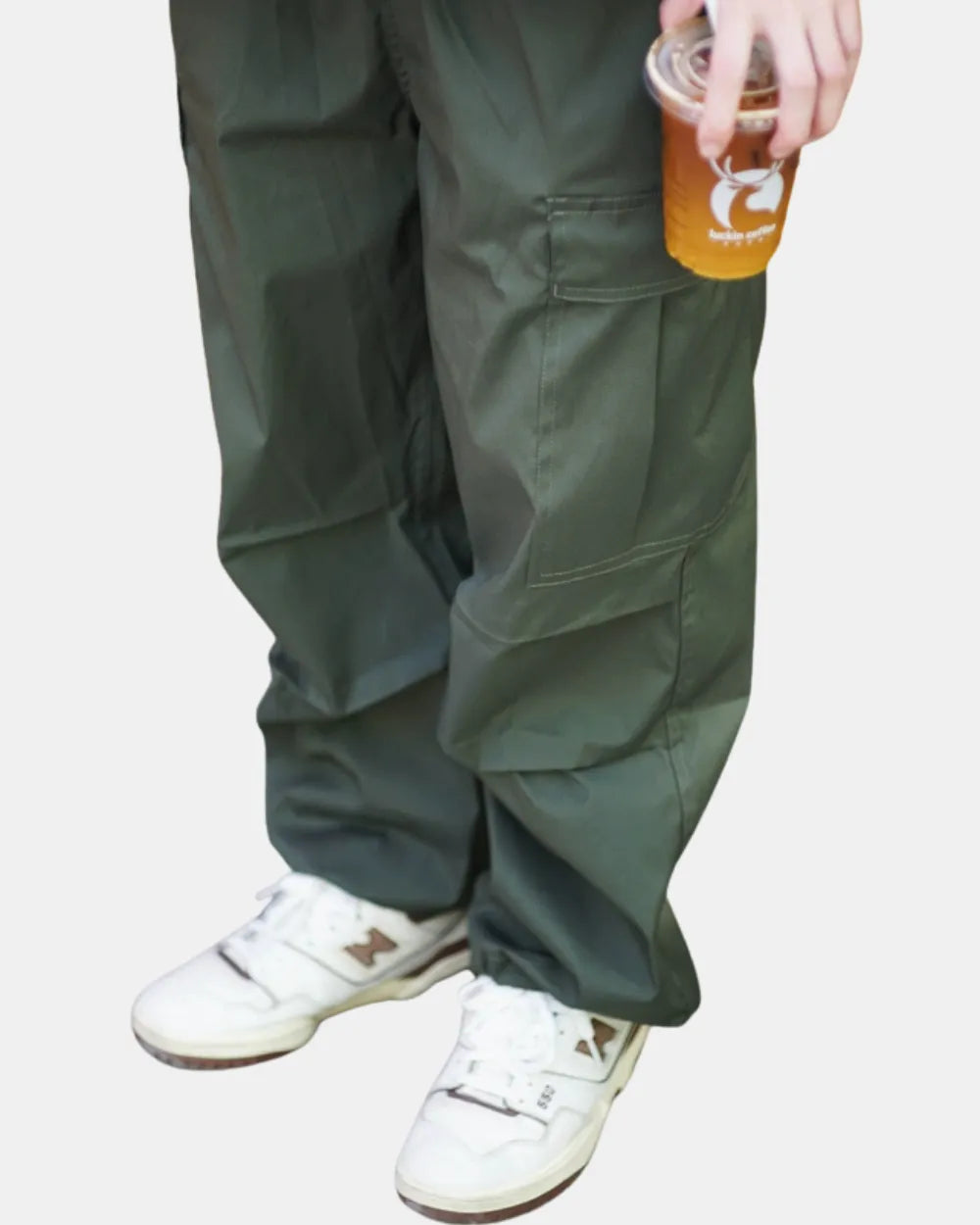 WATER-REPELLENT NYLON CARGO PANTS W1690