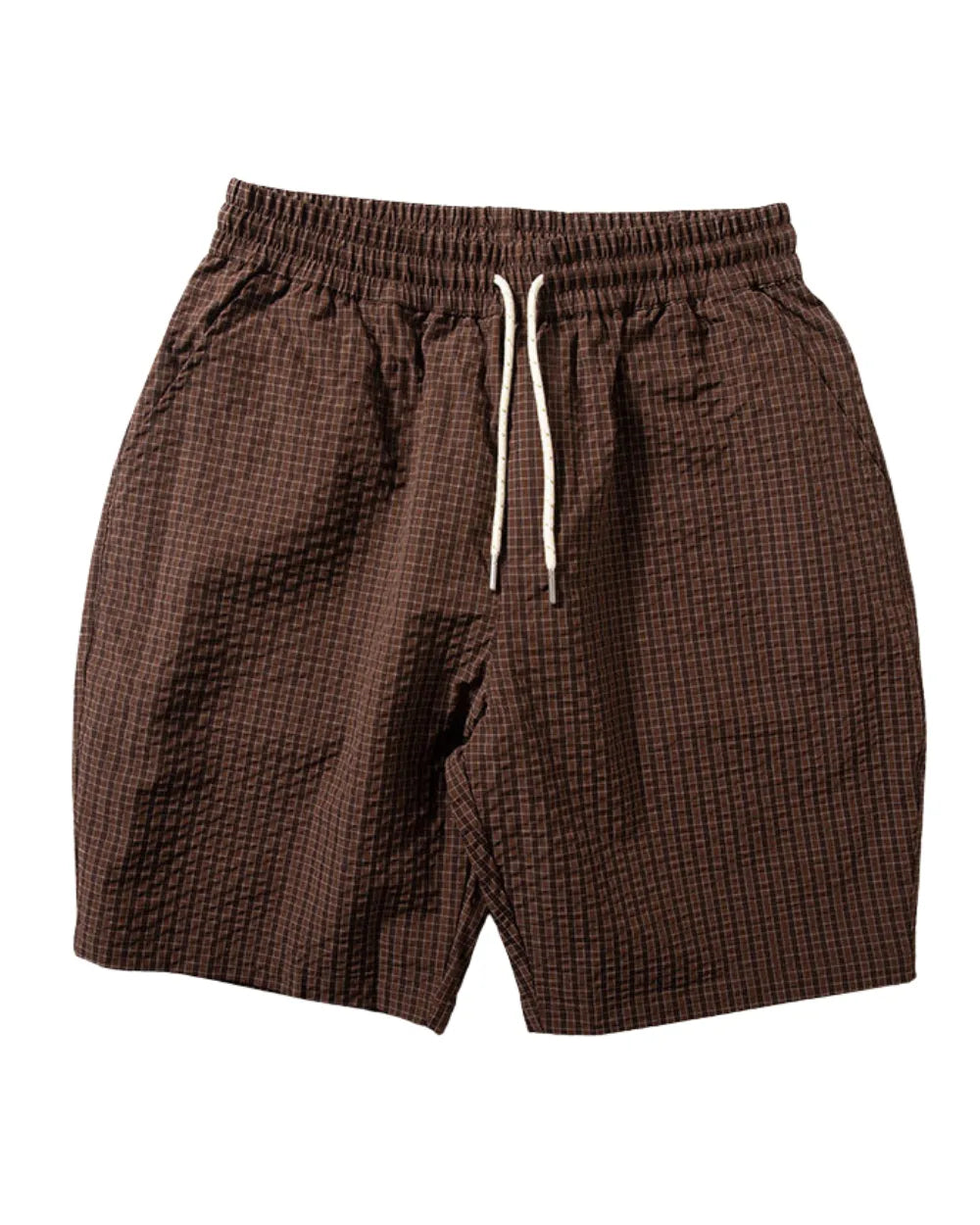 POLYESTER CHECK SHORTS W1728