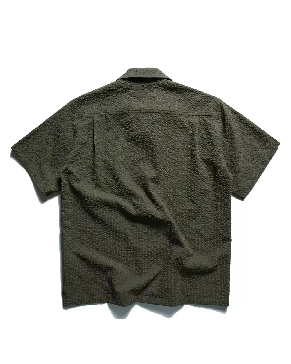 SEERSUCKER OPEN COLLAR SHIRTS W1818