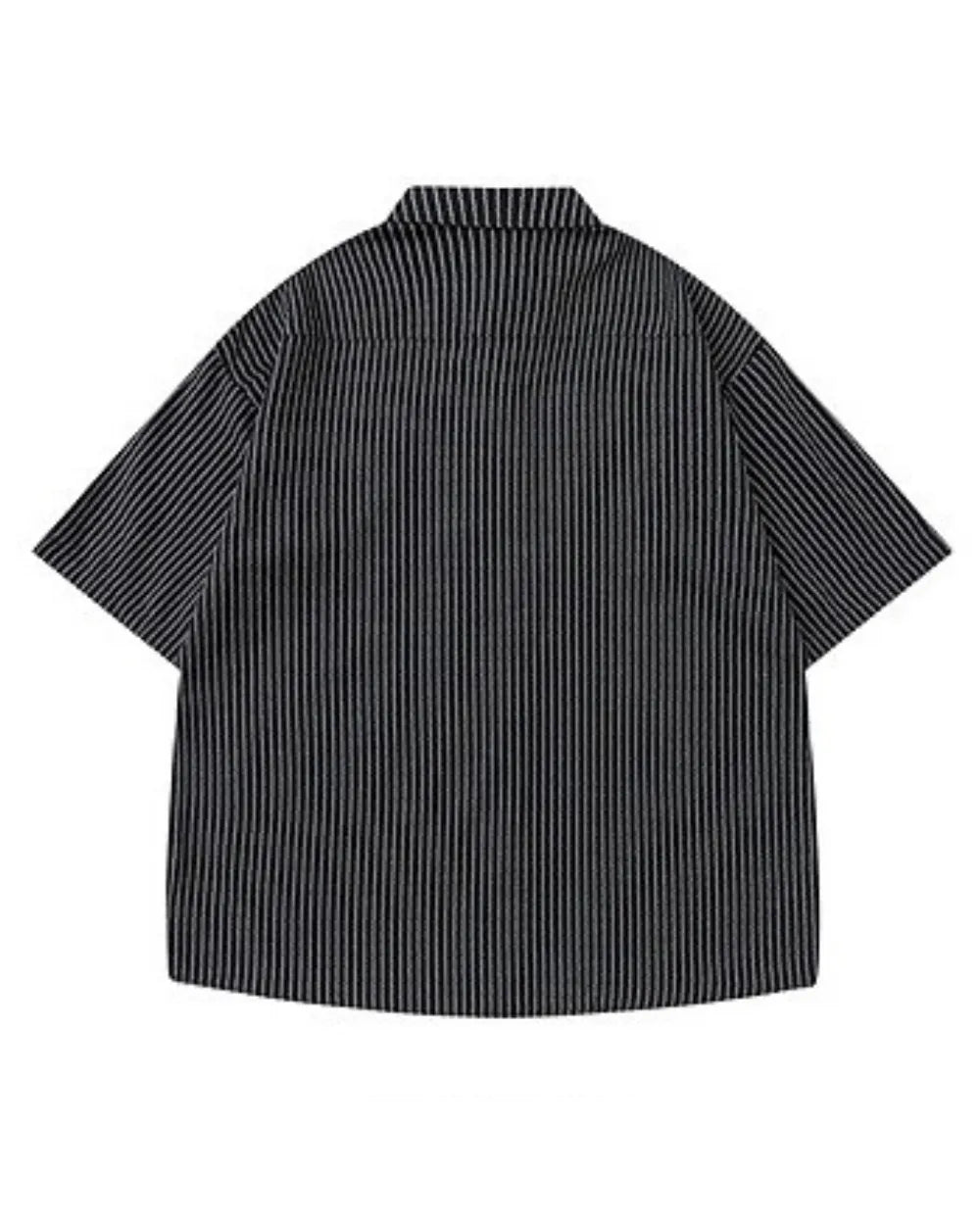 STRIPE LOOSE CASUAL SHIRTS W1734