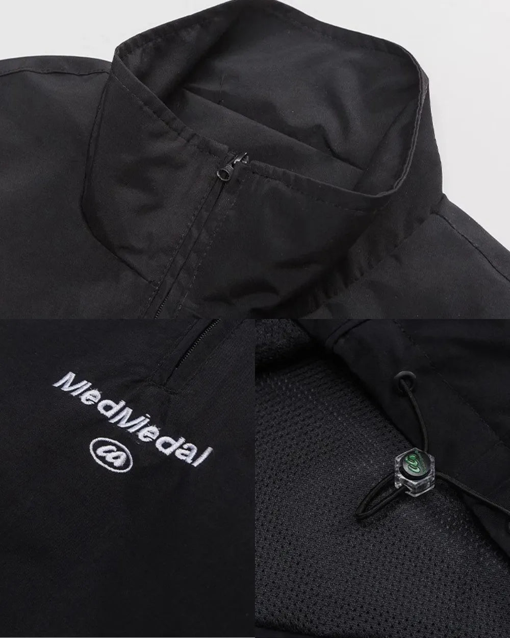 HALF ZIP NYLON JACKET W1801