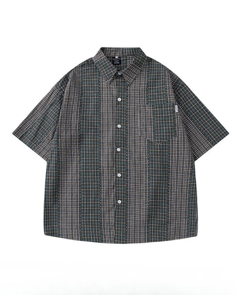 PATTERNED LOOSE SHIRTS W1769