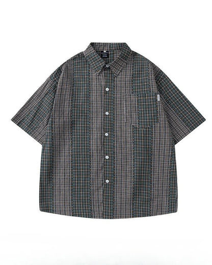 PATTERNED LOOSE SHIRTS W1769