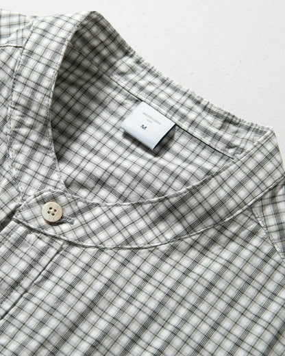 CHECK BAND COLLAR SHIRTS W1760