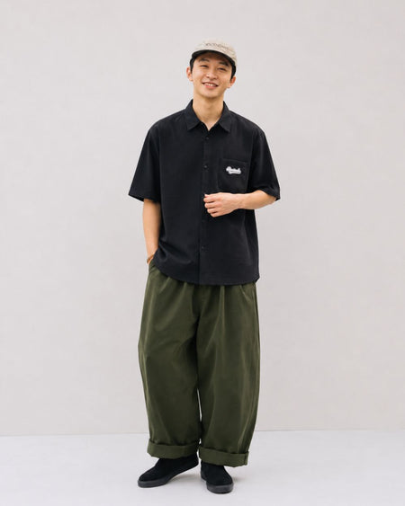 WAFFLE LOOSE SHIRTS W1658
