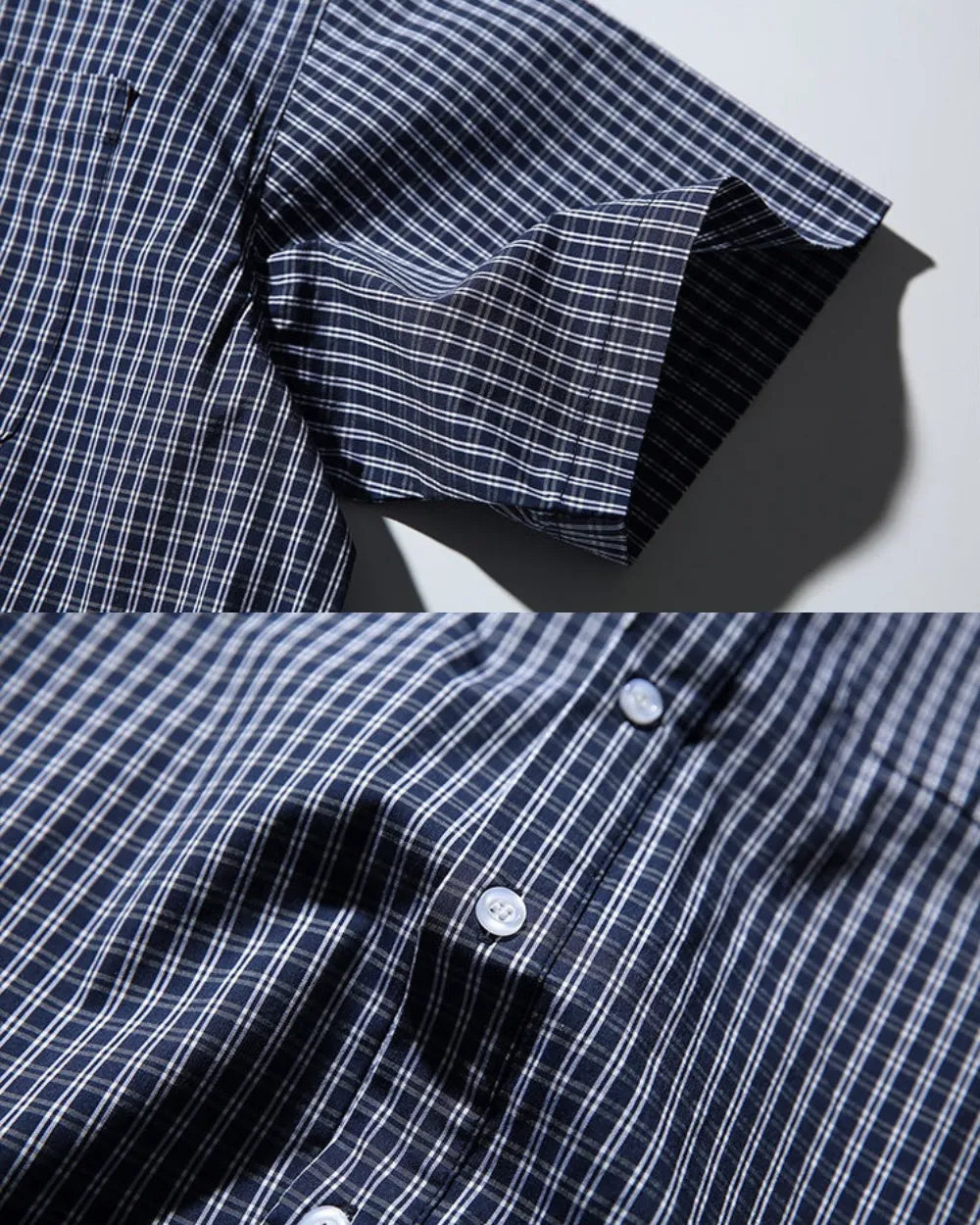 SHORT SLEEVE CHECKED SHIRTS W1668