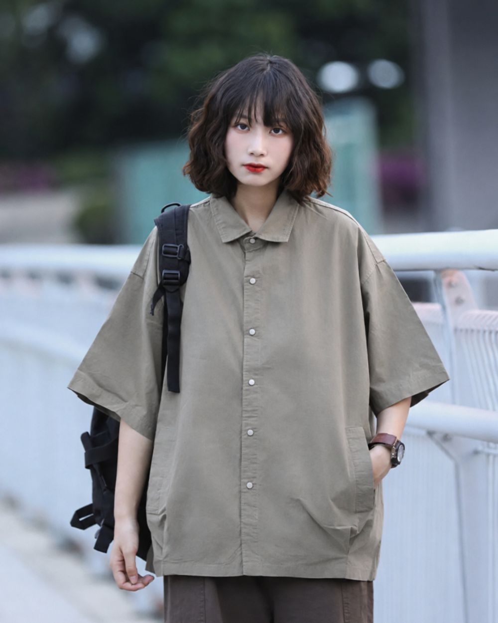 LOOSE PATCH POCKET SHIRTS W1757