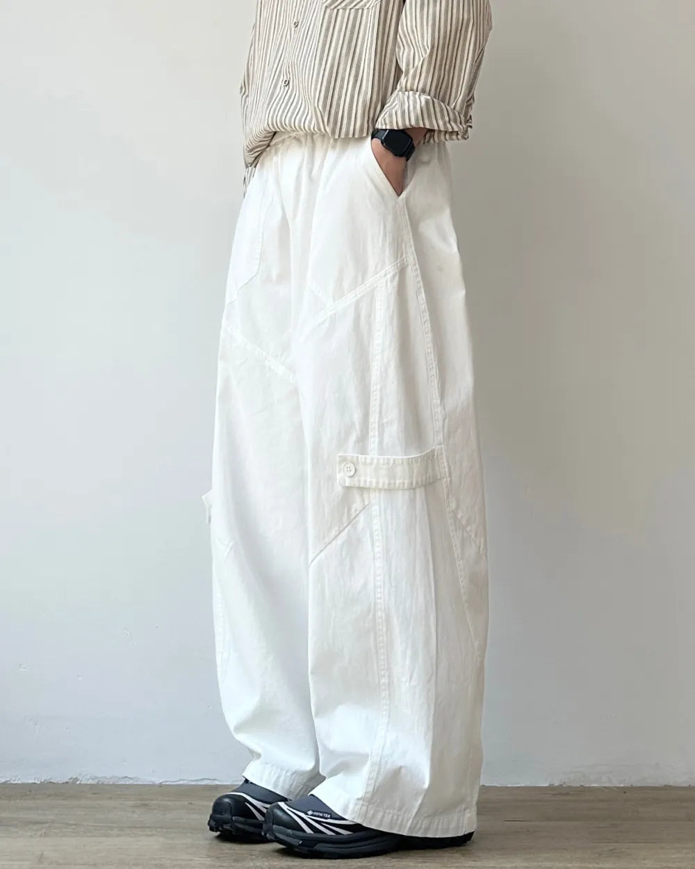 WIDE RELAXED CARGO PANTS W1805