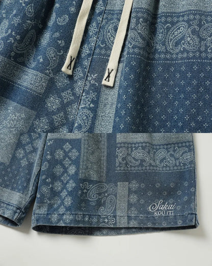 VINTAGE PAISLEY SHORTS W1704