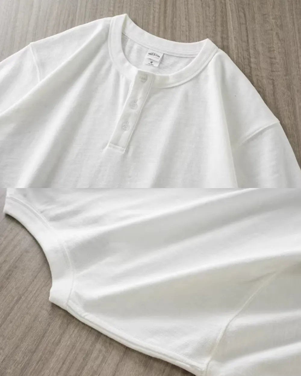 HENLEY NECK TEE W1761