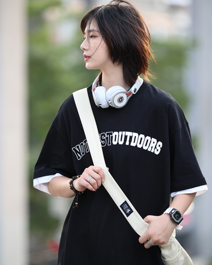 FAKE LAYERED T-SHIRT W1082