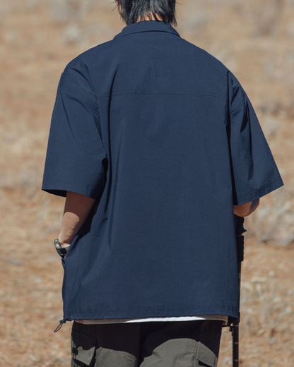 LIGHTWEIGHT WATER-REPELLENT HALF-ZIP TEE W1448