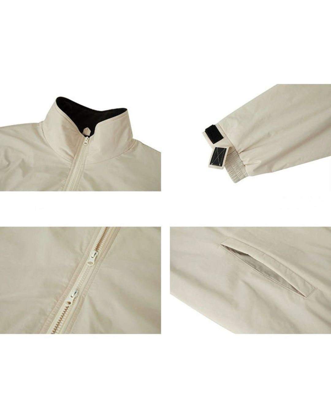 STAND COLLAR NYLON JACKET W1514