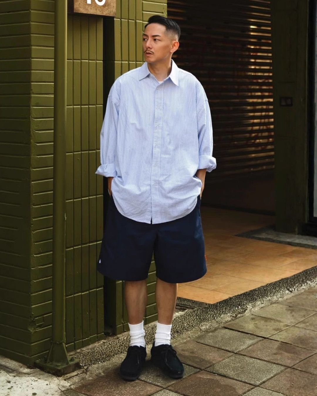 STRIPE RELAXED SHIRTS W1596