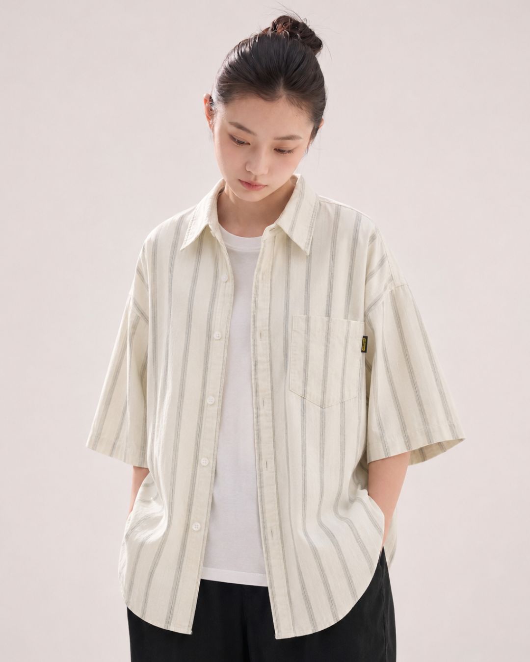 RELAX STRIPE SHIRTS W209