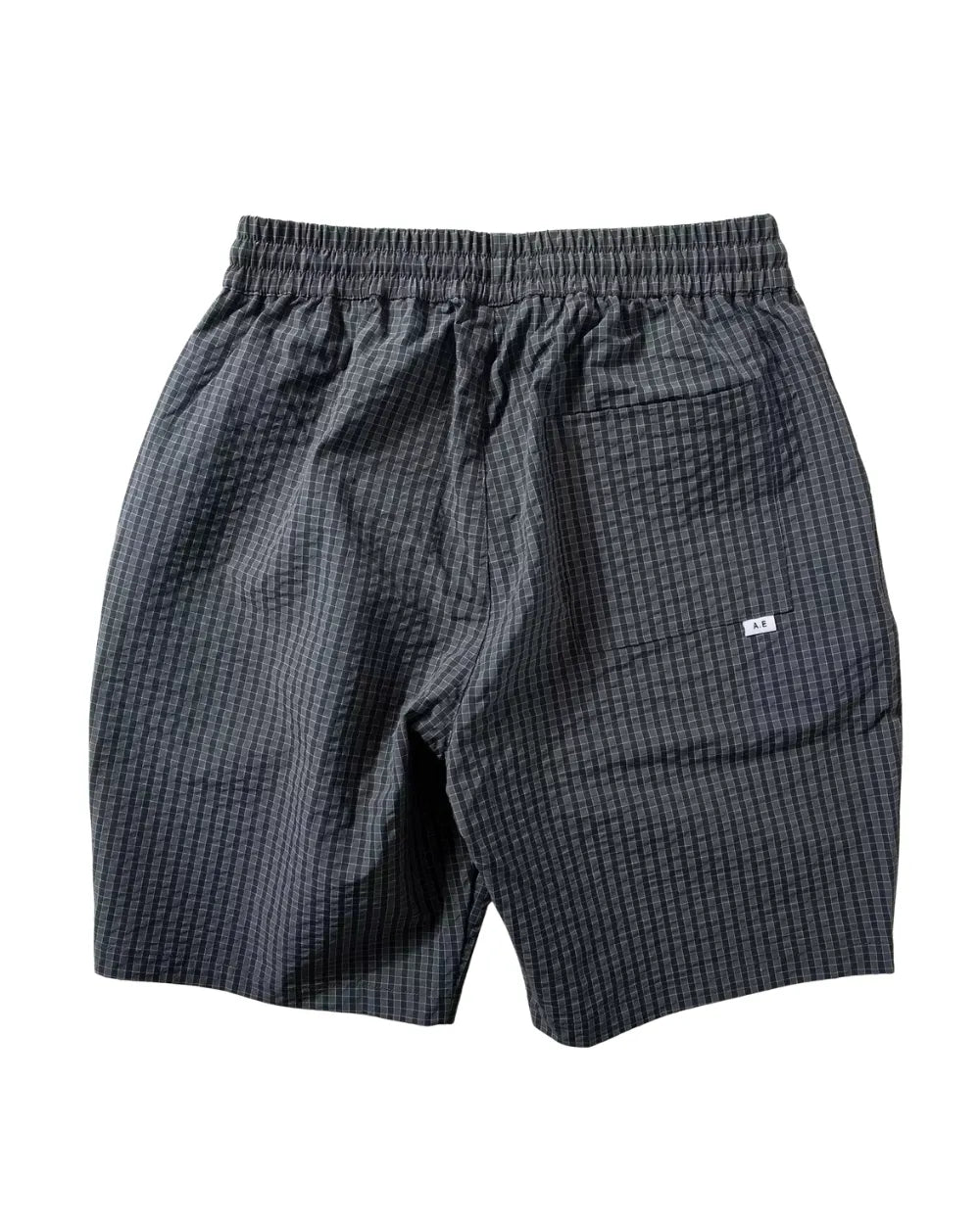 POLYESTER CHECK SHORTS W1728