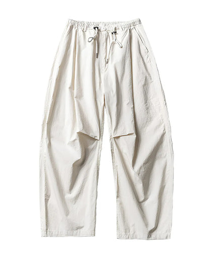 NYLON WIDE TRACK PANTS W1817