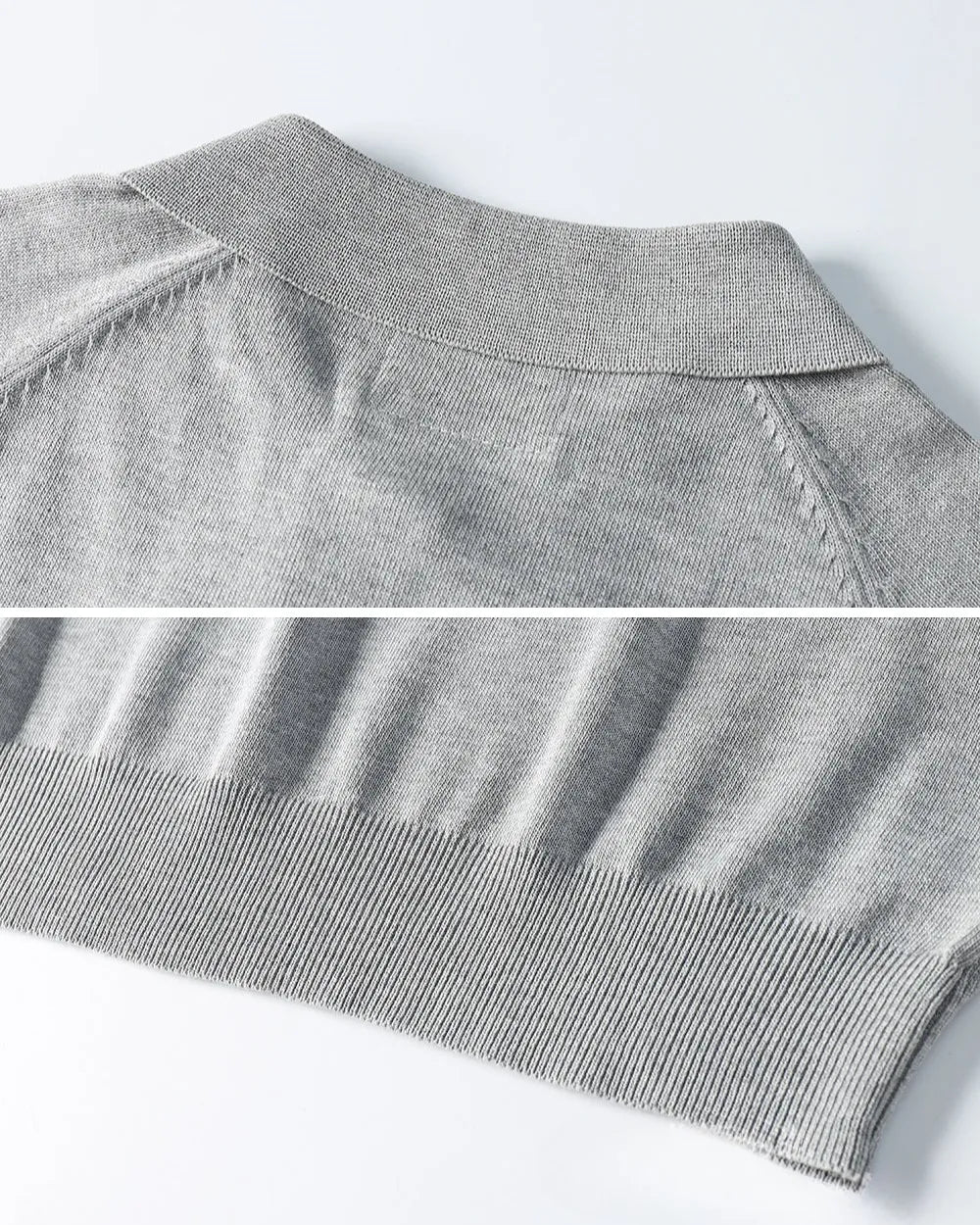 KNIT RAGLAN POLO W1793