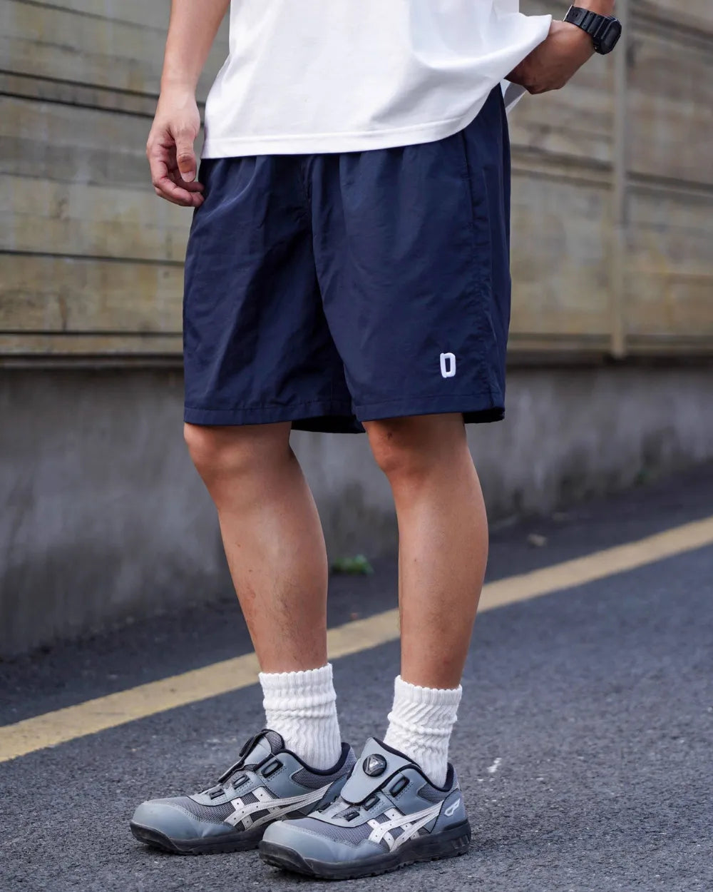D EMBROIDERY NYLON SHORTS W1762