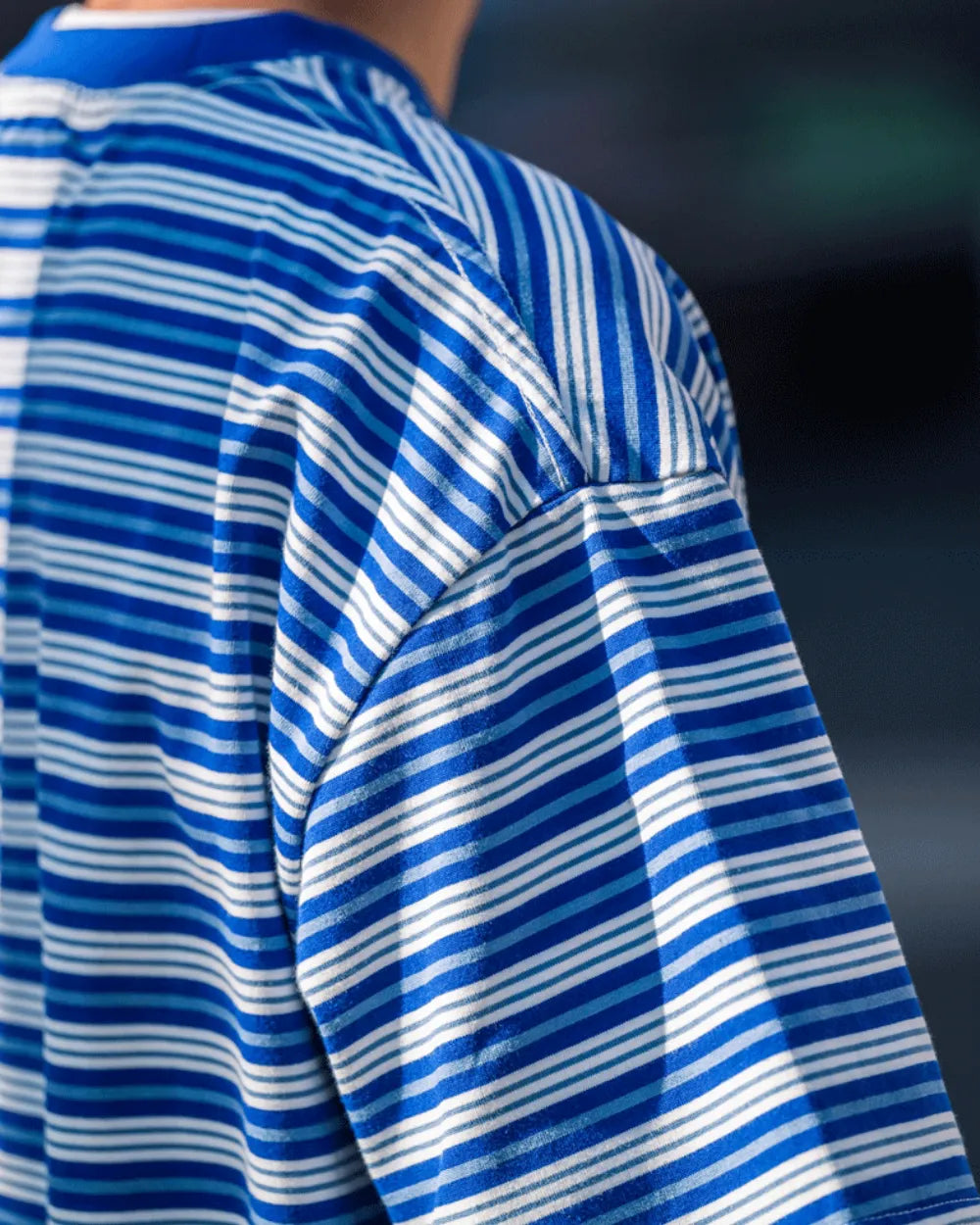 BORDER OVERSIZED POCKET T‑SHIRTS W1747
