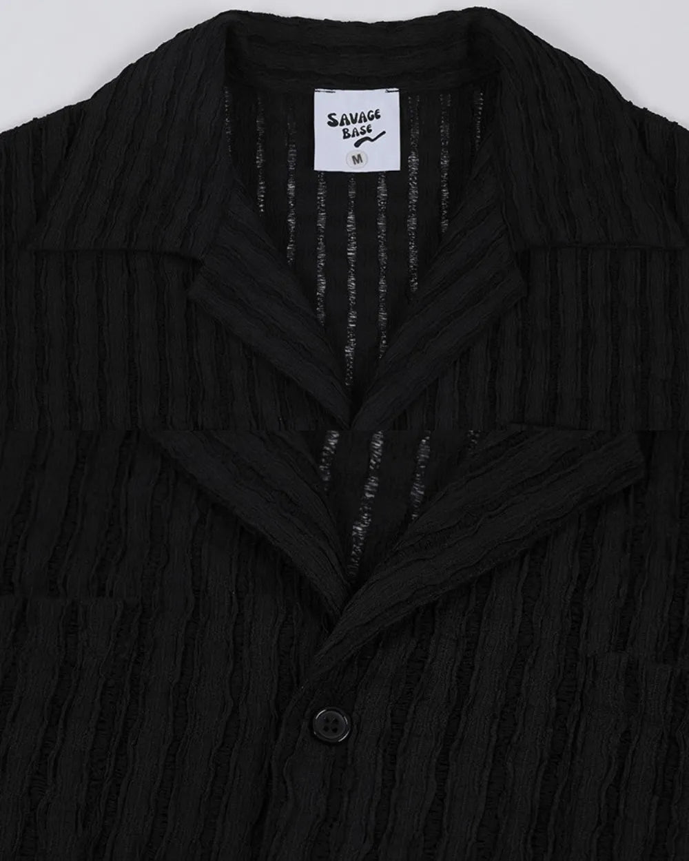 SHEER STRIPE SIMPLE SHIRTS W1706