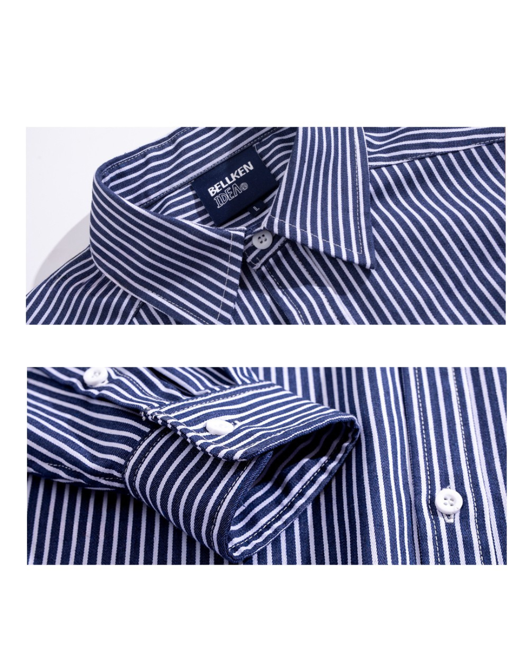 STRIPE OVERSIZED SHIRTS W1469