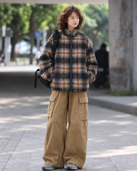 REVERSIBLE CHECK  JACKET W1480