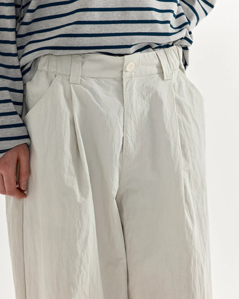 WASHED NYLON PANTS W1720