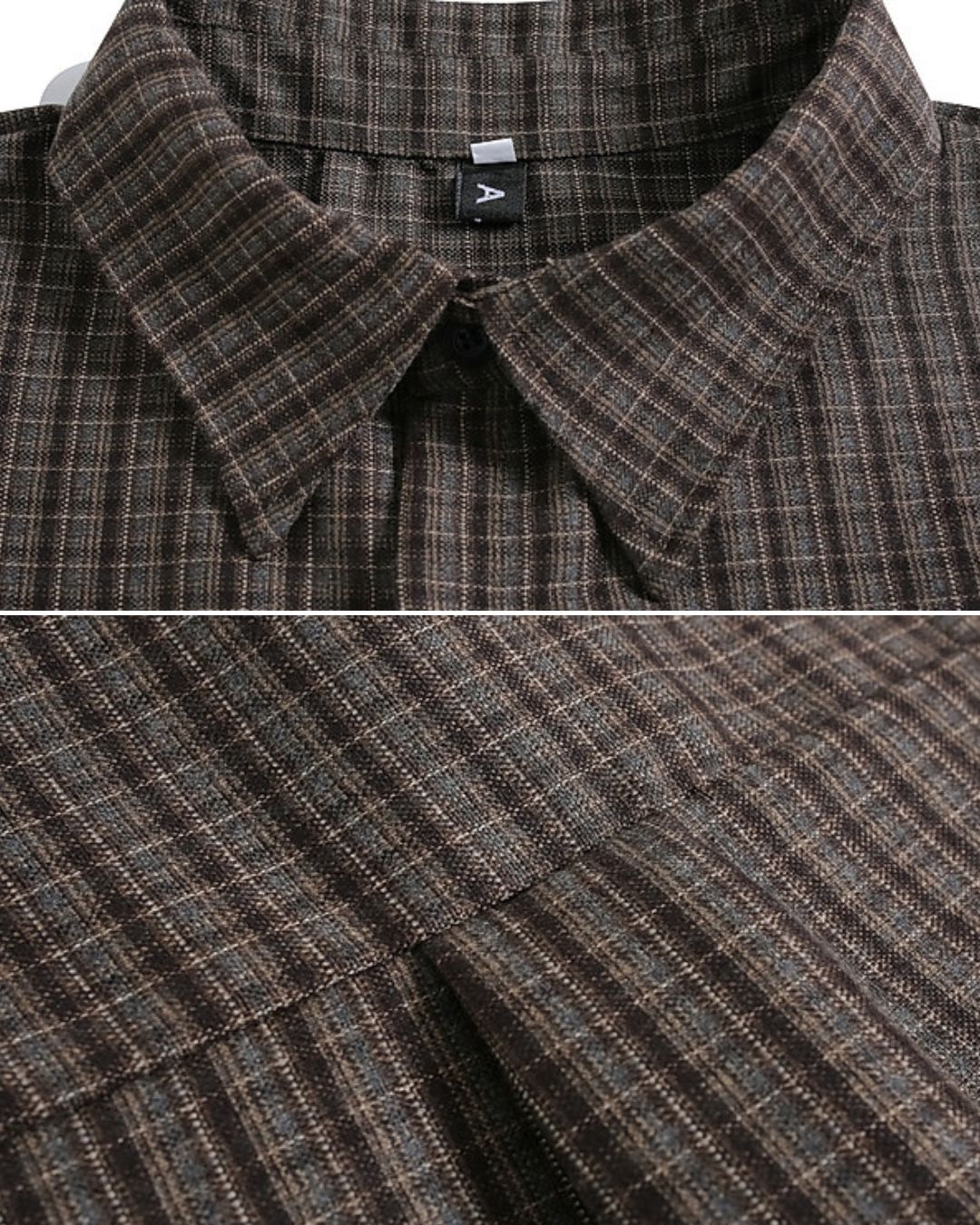 CHECKERED RAGLAN SHIRTS W1573