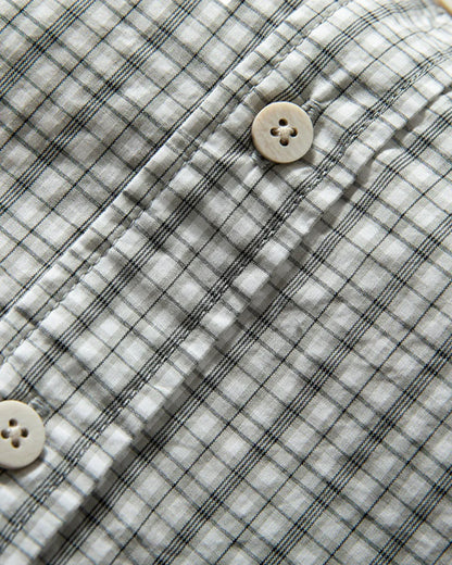 CHECK BAND COLLAR SHIRTS W1760