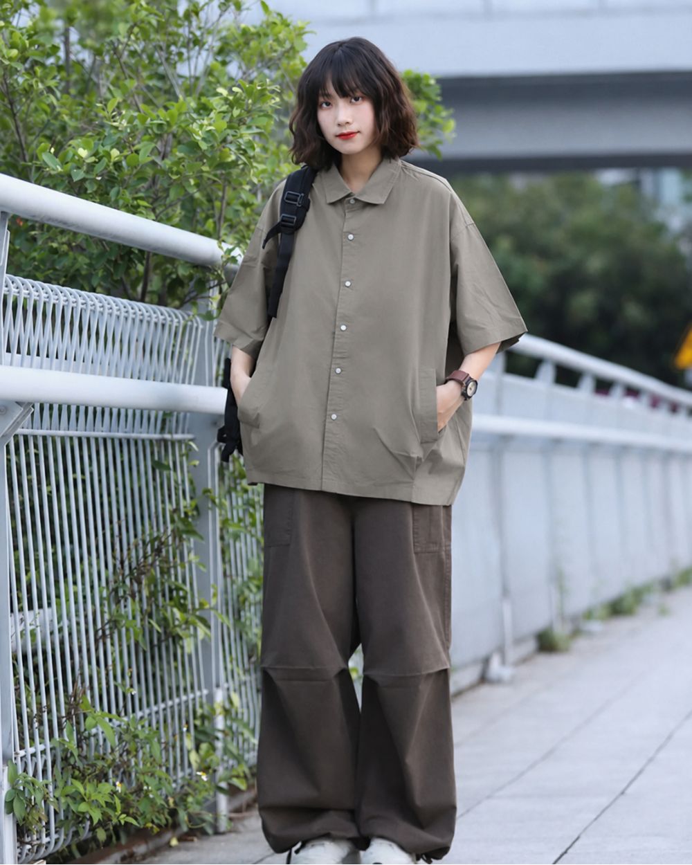 LOOSE PATCH POCKET SHIRTS W1757