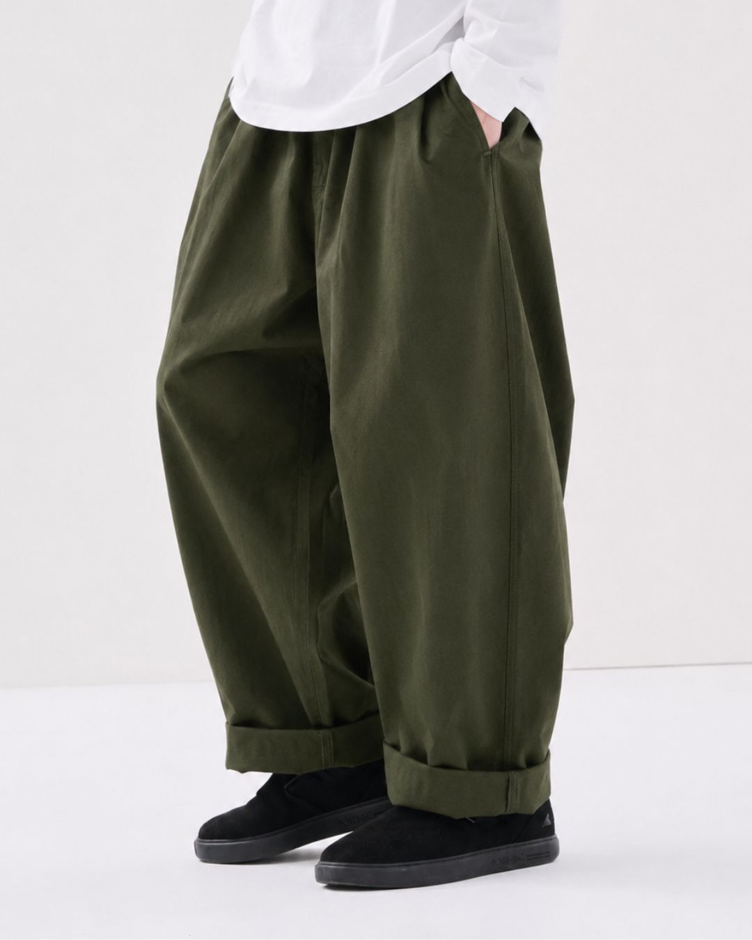 BALLOON WIDE PANTS W339