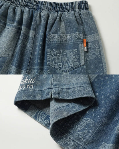 VINTAGE PAISLEY SHORTS W1704