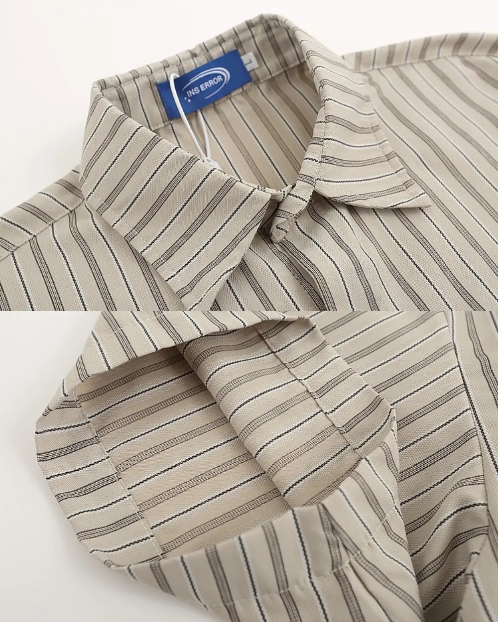 LOGO POCKET STRIPE SHIRTS W1699