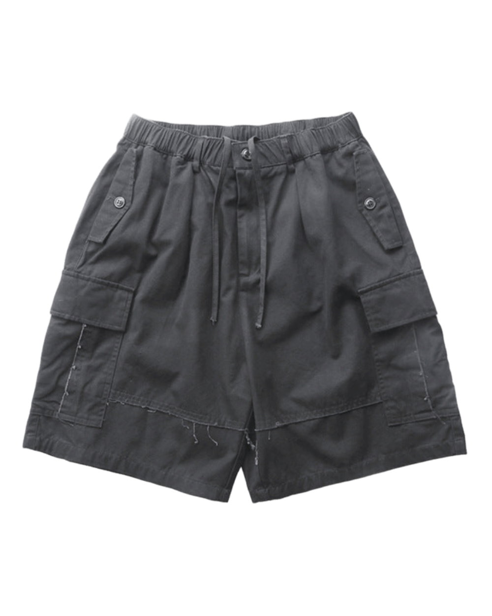WASHED COTTON CARGO SHORTS W1643