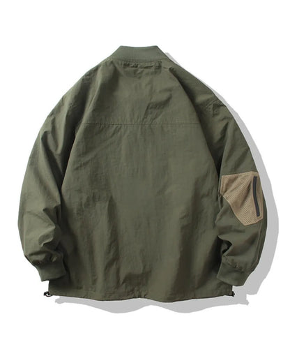 NYLON HALF ZIP TACTICAL PULLOVER W1918
