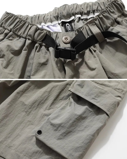 BELTED MULTI-POCKET SHORTS W1748