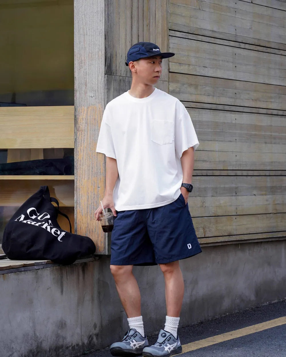 D EMBROIDERY NYLON SHORTS W1762