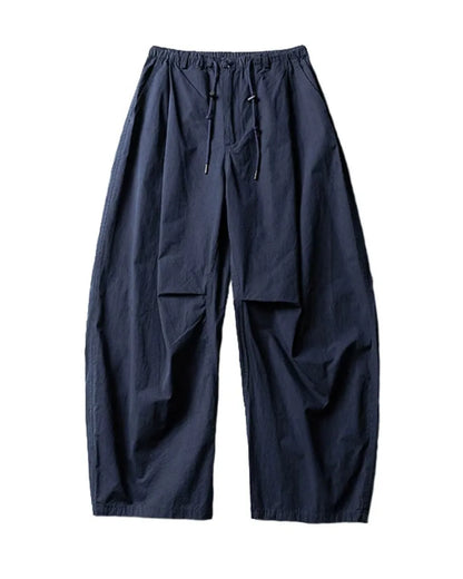 NYLON WIDE TRACK PANTS W1817