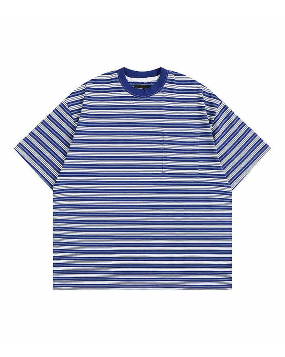 BORDER OVERSIZED POCKET T‑SHIRTS W1747