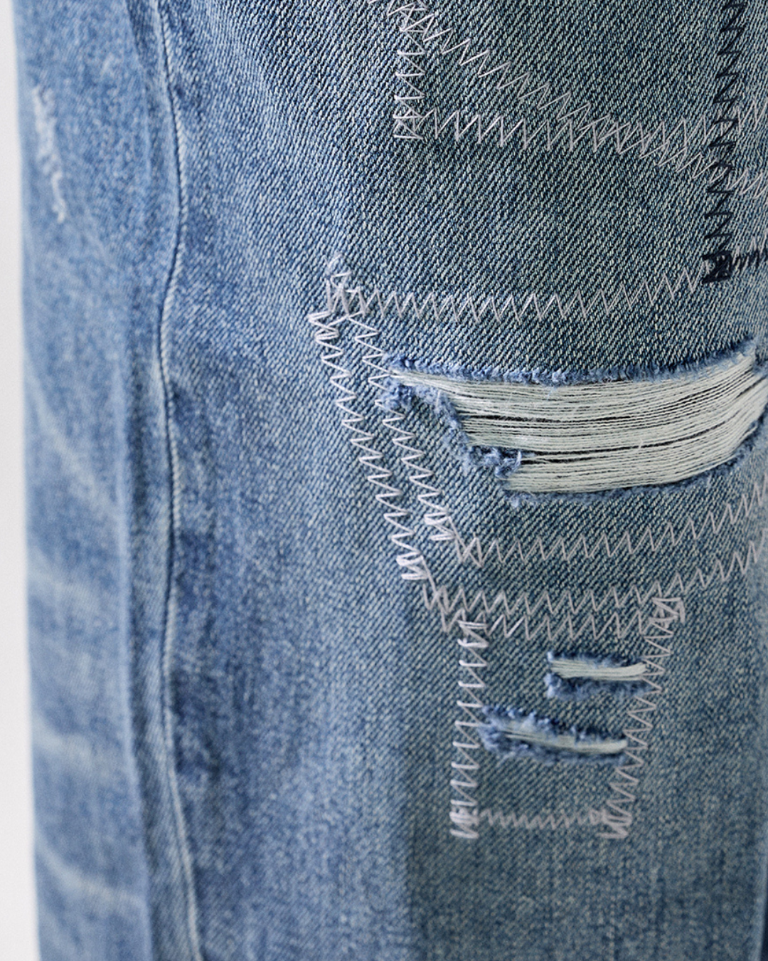 JAPAN FABRIC VINTAGE WASH DENIM PANTS W1453